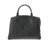 LOUIS VUITTON ルイヴィトン モノグラムアンプラント プティパレ PM ノワール M58916 レディース レザー 2WAYバッグ 新同 中古 銀蔵