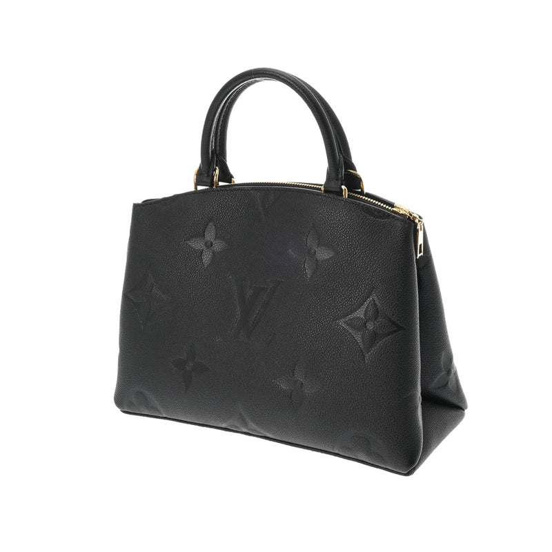 LOUIS VUITTON ルイヴィトン モノグラムアンプラント プティパレ PM ノワール M58916 レディース レザー 2WAYバッグ 新同 中古 銀蔵