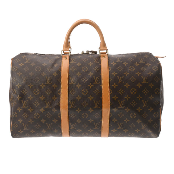 LOUIS VUITTON ルイヴィトン モノグラム キーポル 50 ブラウン M41426 ユニセックス モノグラムキャンバス ボストンバッグ Bランク 中古 銀蔵