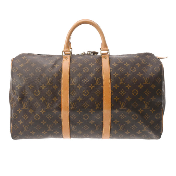 LOUIS VUITTON ルイヴィトン モノグラム キーポル 50 ブラウン M41426 ユニセックス モノグラムキャンバス ボストンバッグ Bランク 中古 銀蔵