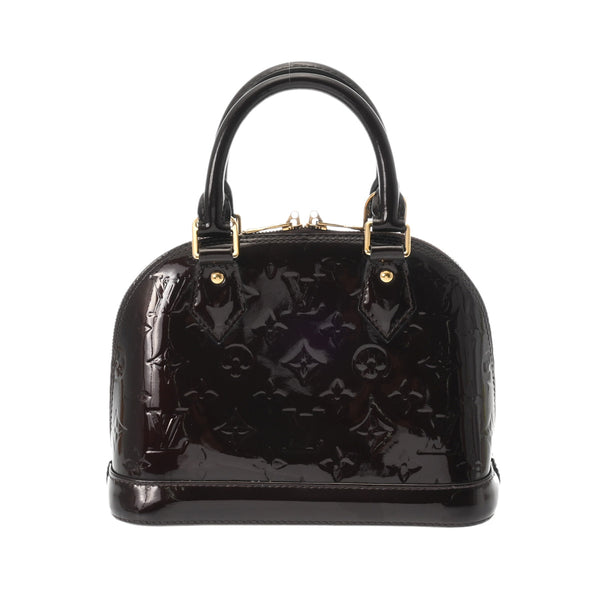 LOUIS VUITTON ルイヴィトン アルマ BB アマラント M91678 レディース モノグラムヴェルニ 2WAYバッグ Bランク 中古 銀蔵