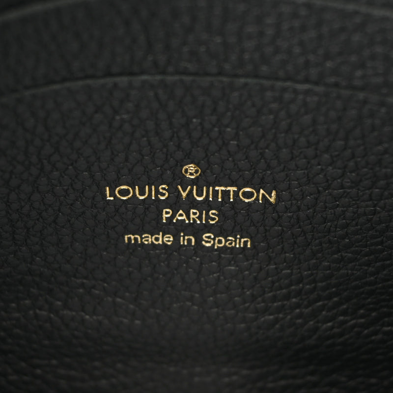 LOUIS VUITTON ルイヴィトン モノグラムアンプラント ポシェットドゥーブルジップ ノワール M68568 レディース レザー ショルダーバッグ Aランク 中古 銀蔵