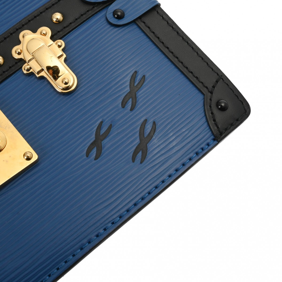 ルイヴィトントランククラッチ 2WAY 14127 ブルー/ブラック レディース