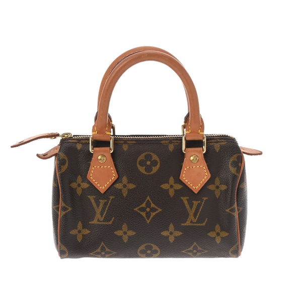 LOUIS VUITTON ルイヴィトン モノグラム ミニ スピーディ 2WAY ブラウン M41534 レディース モノグラムキャンバス ハンドバッグ Bランク 中古 銀蔵