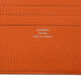 HERMES エルメス ベアン レクトベルソ コンパクト オレンジ □K刻印(2007年頃) レディース シェーブル 二つ折り財布 Bランク 中古 銀蔵