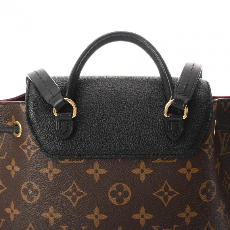 LOUIS VUITTON ルイヴィトン モノグラム モンスリ NM PM ブラウン M45515 レディース モノグラムキャンバス リュック・デイパック Aランク 中古 銀蔵