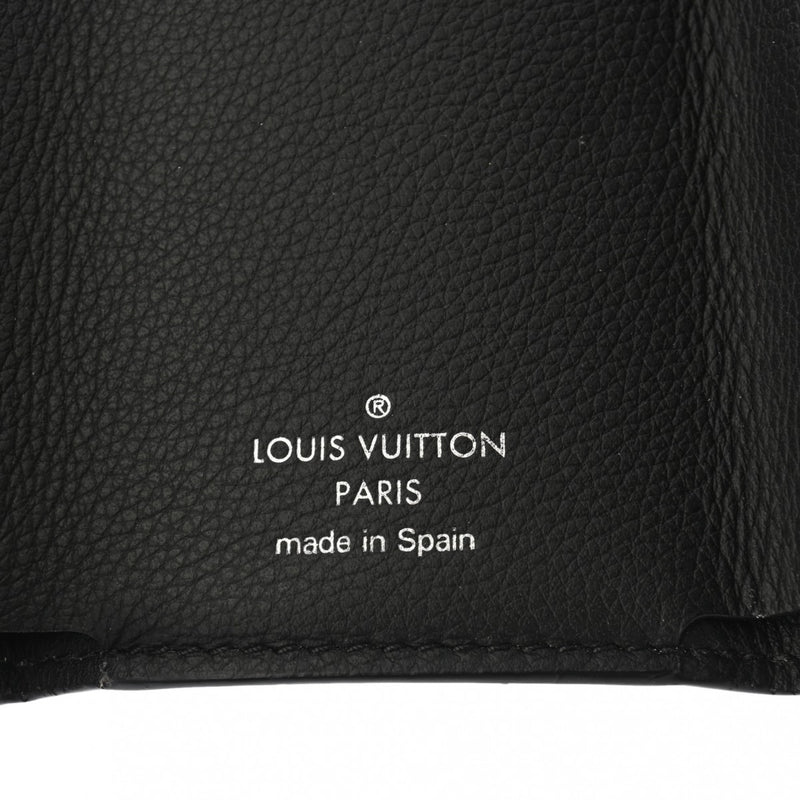 LOUIS VUITTON ルイヴィトン ポルトフォイユ ロックミニ ノワール M63921 ユニセックス カーフ 三つ折り財布 ABランク 中古 銀蔵