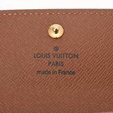 LOUIS VUITTON ルイヴィトン モノグラム ポルトモネ プラ ブラウン M61930 ユニセックス モノグラムキャンバス コインケース Aランク 中古 銀蔵