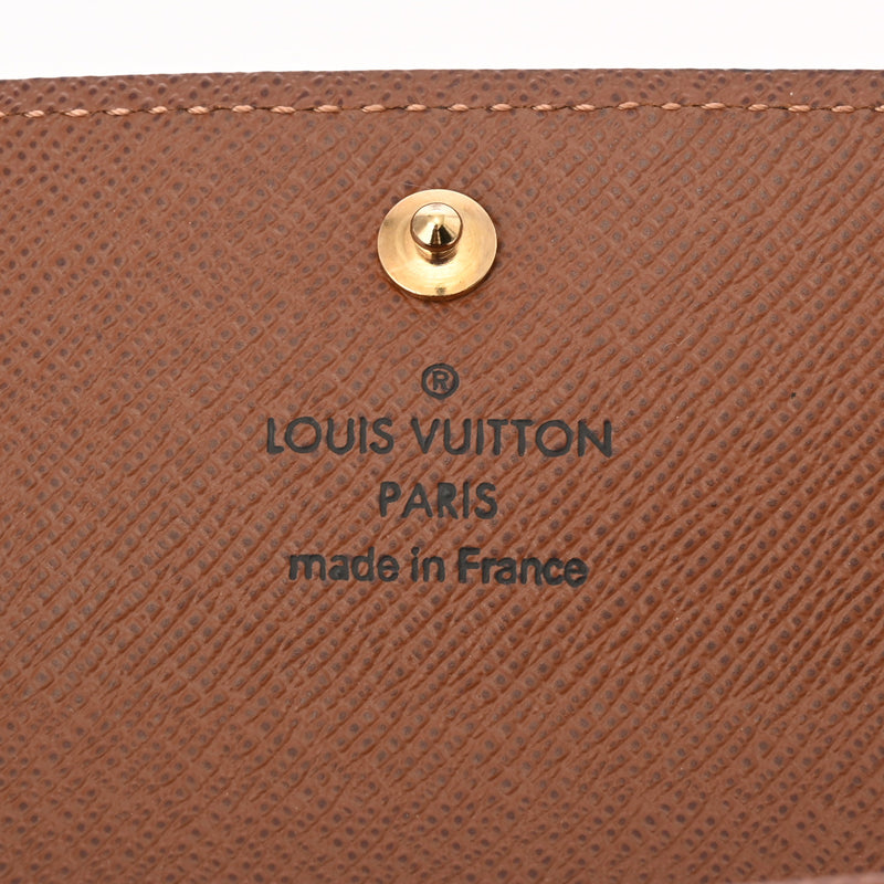 LOUIS VUITTON ルイヴィトン モノグラム ポルトモネ プラ ブラウン M61930 ユニセックス モノグラムキャンバス コインケース Aランク 中古 銀蔵