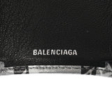 BALENCIAGA バレンシアガ コンパクトウォレット シルバー 551921 ユニセックス レザー 三つ折り財布 Aランク 中古 銀蔵