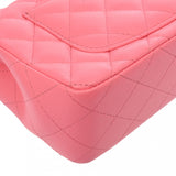 CHANEL シャネル マトラッセ シングルフラップ チェーンショルダー 20 ピンク A69900 レディース ラムスキン ショルダーバッグ Aランク 中古 銀蔵