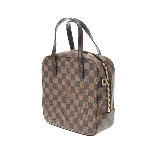 LOUIS VUITTON ルイヴィトン ダミエ スポンティーニ 2WAY SPオーダー ブラウン N48021 ユニセックス ダミエキャンバス ハンドバッグ 新同 中古 銀蔵