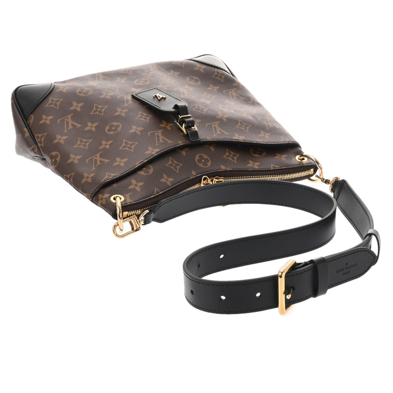 LOUIS VUITTON ルイヴィトン モノグラム オデオンNM MM ブラウン/黒 M45352 レディース モノグラムキャンバス ショルダーバッグ Aランク 中古 銀蔵