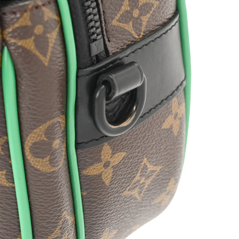 LOUIS VUITTON ルイヴィトン モノグラムマカサー Sロック メッセンジャー 2WAY ミントグリーン M46246 メンズ モノグラムキャンバス ショルダーバッグ Aランク 中古 銀蔵