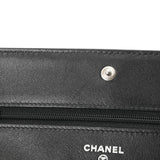 CHANEL シャネル チェーンウォレット ココマーク ブラック レディース キャビアスキン ショルダーバッグ Aランク 中古 銀蔵