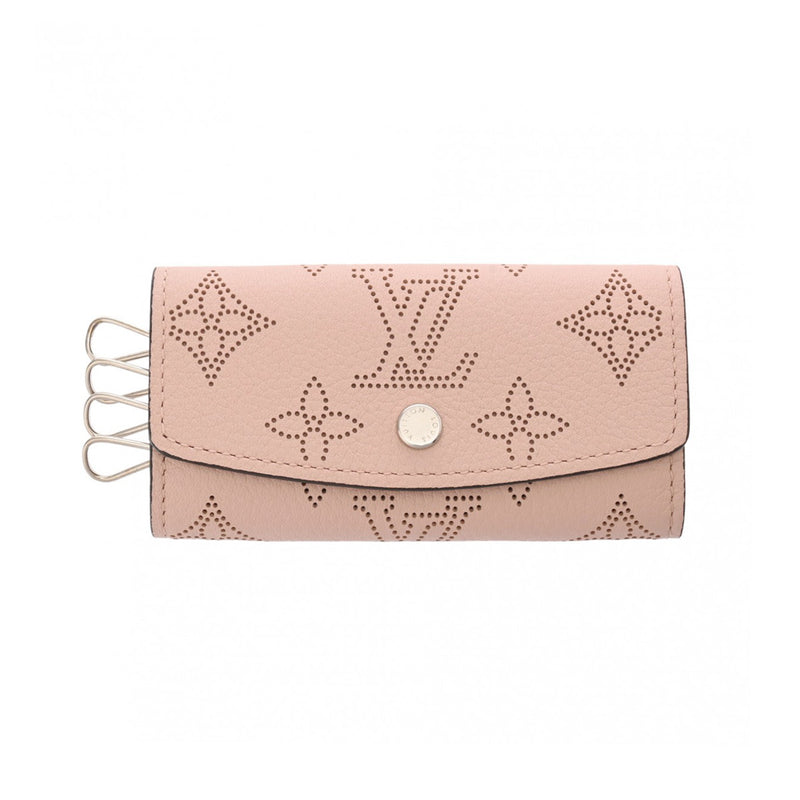 LOUIS VUITTON ルイヴィトン モノグラムマヒナ ミュルティクレ 4 ピンク M82760 レディース マヒナレザー キーケース 新同 中古 銀蔵