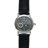 パテックフィリップ カラトラバ コンプリケーション ムーンフェイズ 4857G-001 グレー/ダイヤモンド レディース 腕時計 手巻き 中古 銀蔵