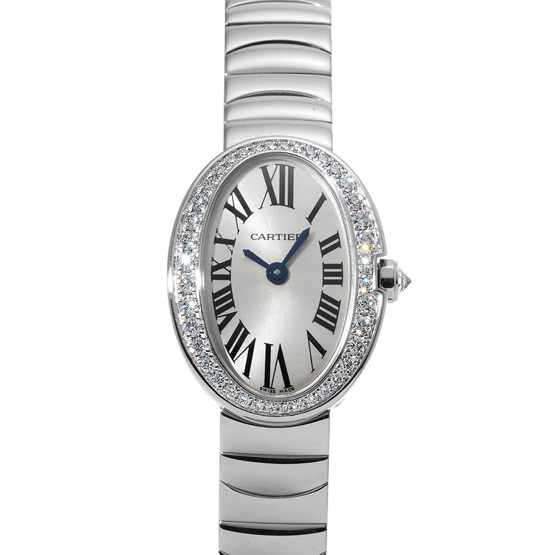 カルティエ ミニ ベニュワール WB520025 シルバー レディース 腕時計 クォーツ 中古 銀蔵