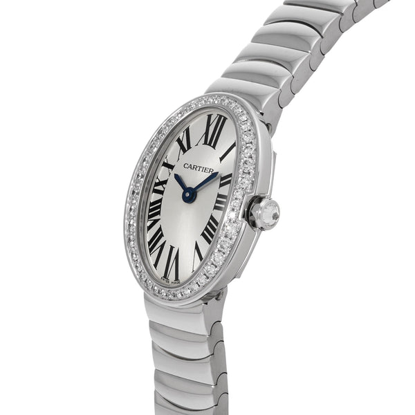 カルティエ ミニ ベニュワール WB520025 シルバー レディース 腕時計 クォーツ 中古 銀蔵