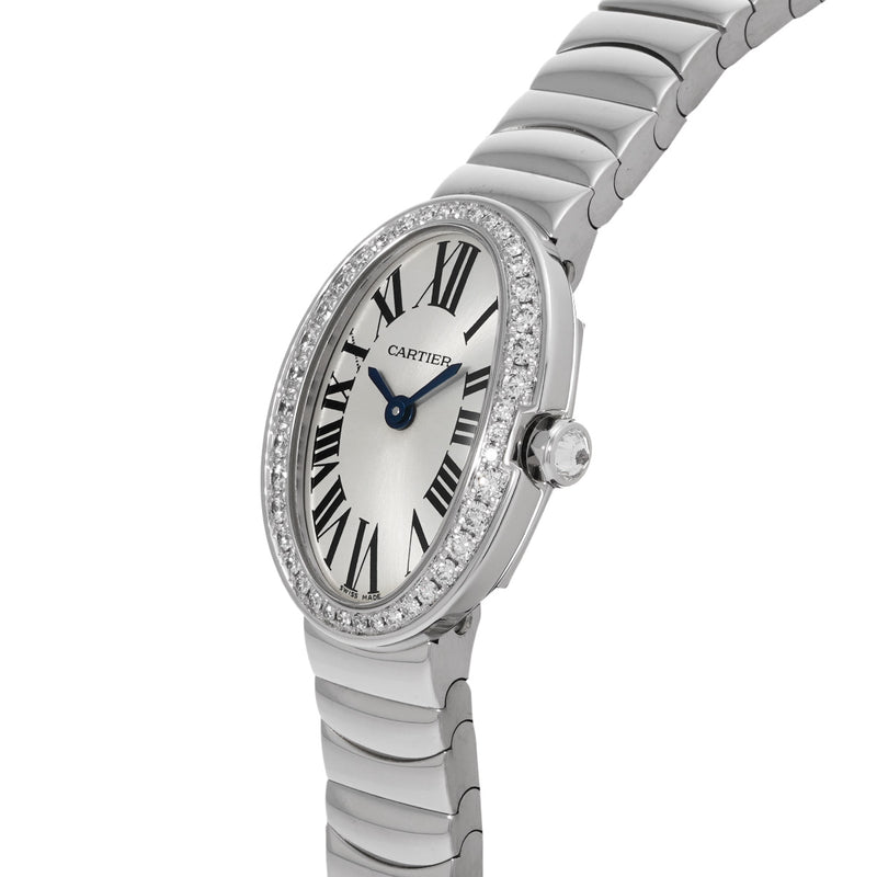 カルティエ ミニ ベニュワール WB520025 シルバー レディース 腕時計 クォーツ 中古 銀蔵