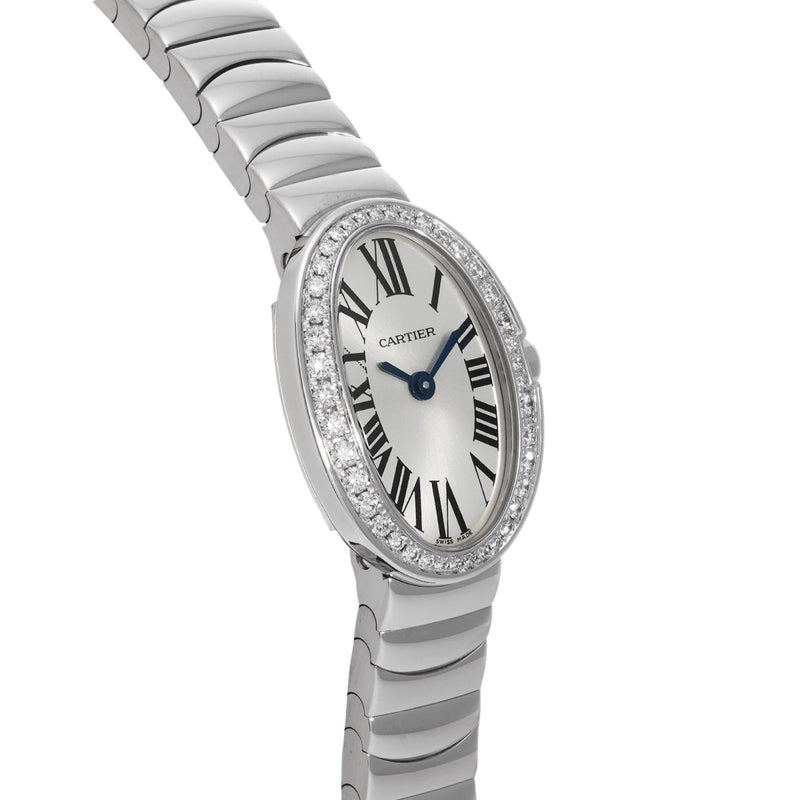 カルティエ ミニ ベニュワール WB520025 シルバー レディース 腕時計 クォーツ 中古 銀蔵
