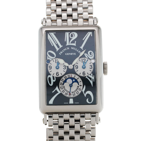 フランクミュラー ロングアイランド マスターバンカー ルナ 1250MBLDT ブラック メンズ 腕時計 自動巻き 中古 銀蔵