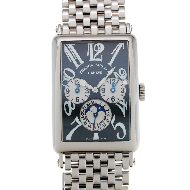 フランクミュラー ロングアイランド マスターバンカー ルナ 1250MBLDT ブラック メンズ 腕時計 自動巻き 中古 銀蔵