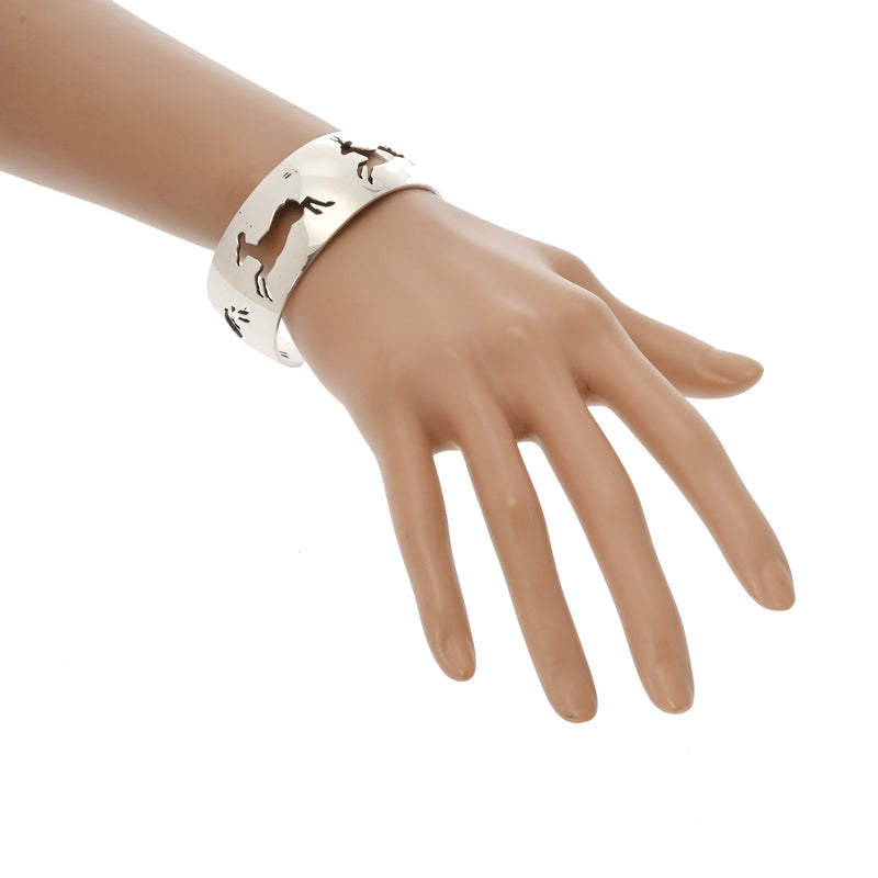 エルメス 鹿モチーフ バングル ユニセックス シルバー ブレスレット