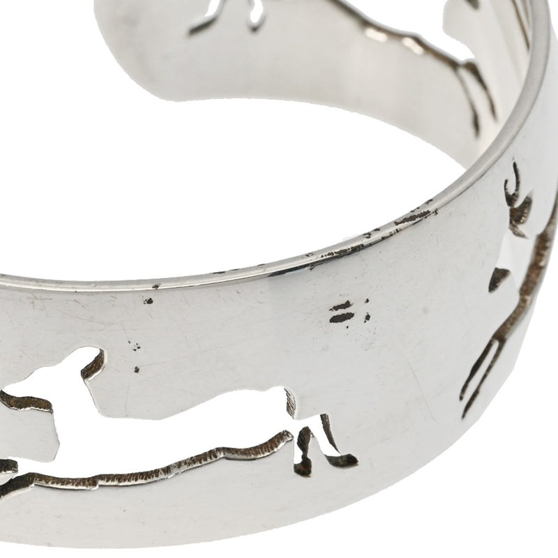 エルメス 鹿モチーフ バングル ユニセックス シルバー ブレスレット