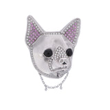 no brand ノーブランド 動物モチーフ サファイア0.75ct ダイヤ1.51ct ユニセックス K18ホワイトゴールド WG ペンダントトップ Aランク 中古 銀蔵