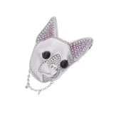 no brand ノーブランド 動物モチーフ サファイア0.75ct ダイヤ1.51ct ユニセックス K18ホワイトゴールド WG ペンダントトップ Aランク 中古 銀蔵