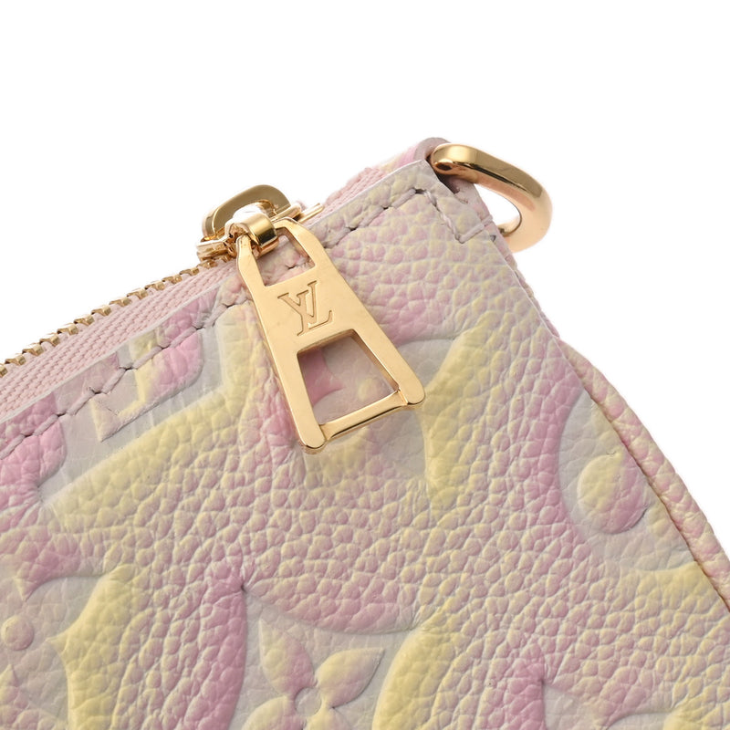 LOUIS VUITTON ルイヴィトン モノグラムアンプラント ミュルティ ポシェットアクセソワール サマースターダスト M46568 レディース レザー ショルダーバッグ Aランク 中古 銀蔵