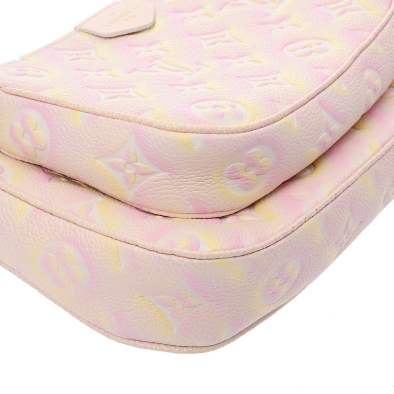 LOUIS VUITTON ルイヴィトン モノグラムアンプラント ミュルティ ポシェットアクセソワール サマースターダスト M46568 レディース レザー ショルダーバッグ Aランク 中古 銀蔵