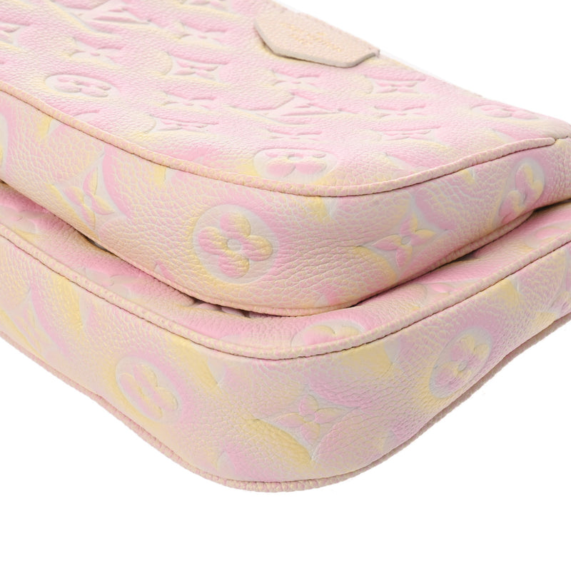 LOUIS VUITTON ルイヴィトン モノグラムアンプラント ミュルティ ポシェットアクセソワール サマースターダスト M46568 レディース レザー ショルダーバッグ Aランク 中古 銀蔵