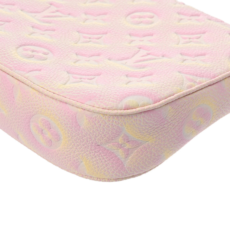 LOUIS VUITTON ルイヴィトン モノグラムアンプラント ミュルティ ポシェットアクセソワール サマースターダスト M46568 レディース レザー ショルダーバッグ Aランク 中古 銀蔵