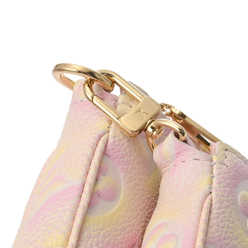 LOUIS VUITTON ルイヴィトン モノグラムアンプラント ミュルティ ポシェットアクセソワール サマースターダスト M46568 レディース レザー ショルダーバッグ Aランク 中古 銀蔵