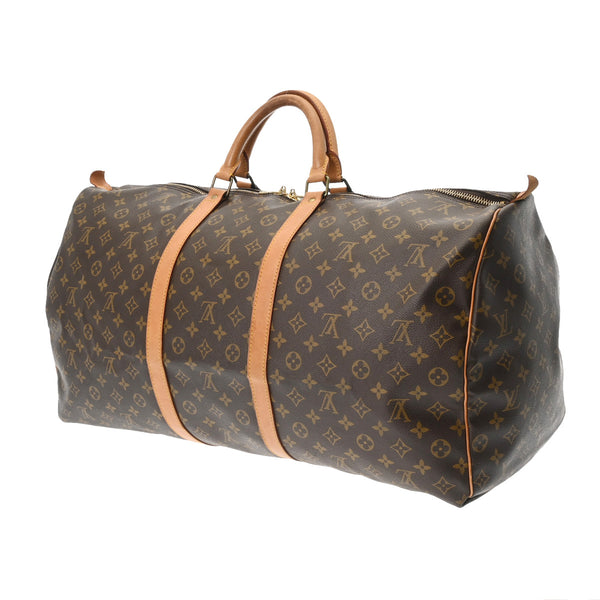 LOUIS VUITTON ルイヴィトン モノグラム キーポル 60 ブラウン M41422 ユニセックス モノグラムキャンバス ボストンバッグ Bランク 中古 銀蔵