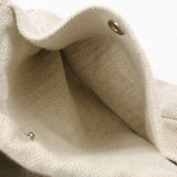 HERMES エルメス フールビ 25 バッグインバッグ ナチュラル レディース トワルシェブロン ポーチ Bランク 中古 銀蔵