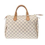 LOUIS VUITTON ルイヴィトン ダミエアズール スピーディ 30  ホワイト N41533 ユニセックス ダミエアズールキャンバス ハンドバッグ ABランク 中古 銀蔵