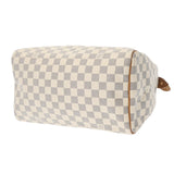 LOUIS VUITTON ルイヴィトン ダミエアズール スピーディ 30  ホワイト N41533 ユニセックス ダミエアズールキャンバス ハンドバッグ ABランク 中古 銀蔵