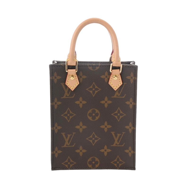 LOUIS VUITTON ルイヴィトン モノグラム プティット サックプラ 旧型 2WAY ブラウン M69442 レディース モノグラムキャンバス ハンドバッグ Aランク 中古 銀蔵