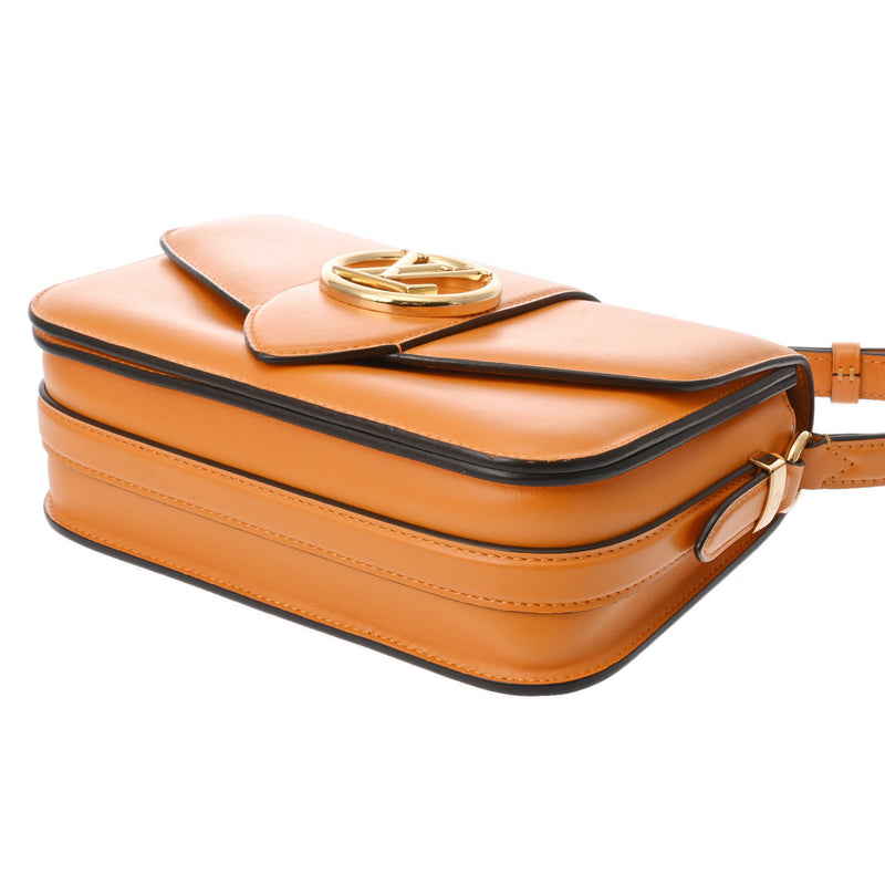 LOUIS VUITTON ルイヴィトン LV ポンヌフ サマーゴールド M55946 レディース レザー ショルダーバッグ ABランク 中古 銀蔵