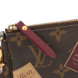 LOUIS VUITTON ルイヴィトン モノグラム ミニ ポシェット アクセソワール ラベルコレクション ブラウン M63798 レディース モノグラムキャンバス アクセサリーポーチ Bランク 中古 銀蔵