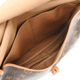 LOUIS VUITTON ルイヴィトン モノグラム ソミュール 35 ブラウン M42254 レディース モノグラムキャンバス ショルダーバッグ Bランク 中古 銀蔵