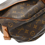 LOUIS VUITTON ルイヴィトン モノグラム ソミュール 35 ブラウン M42254 レディース モノグラムキャンバス ショルダーバッグ Bランク 中古 銀蔵