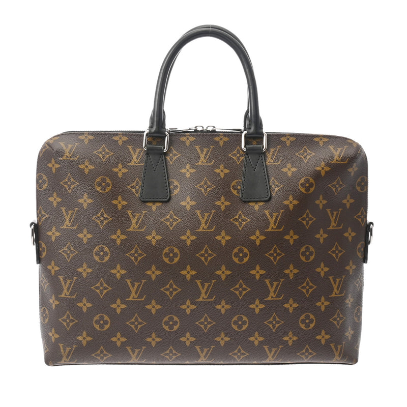 LOUIS VUITTON ルイヴィトン モノグラムマカサー PDJ 2WAY ブラウン/ブラック M40868 メンズ モノグラムキャンバス ビジネスバッグ ABランク 中古 銀蔵