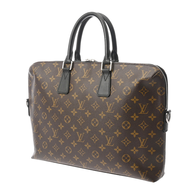 LOUIS VUITTON ルイヴィトン モノグラムマカサー PDJ 2WAY ブラウン/ブラック M40868 メンズ モノグラムキャンバス ビジネスバッグ ABランク 中古 銀蔵