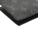 LOUIS VUITTON ルイヴィトン モノグラムエクリプス ポルトフォイユ マルコ NM ブラック/グレー M62545 メンズ モノグラムキャンバス 二つ折り財布 ABランク 中古 銀蔵