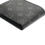 LOUIS VUITTON ルイヴィトン モノグラムエクリプス ポルトフォイユ マルコ NM ブラック/グレー M62545 メンズ モノグラムキャンバス 二つ折り財布 ABランク 中古 銀蔵