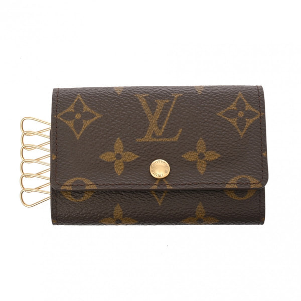 LOUIS VUITTON ルイヴィトン モノグラム ミュルティクレ6 ブラウン M62630 レディース モノグラムキャンバス キーケース Aランク 中古 銀蔵